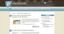 Desktop Screenshot of elementsblog.6qube.com