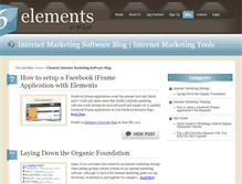 Tablet Screenshot of elementsblog.6qube.com